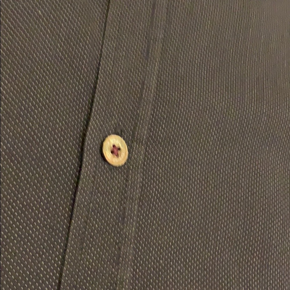 Navy Ted Baker London button down dress shirt - Picture 3 of 10